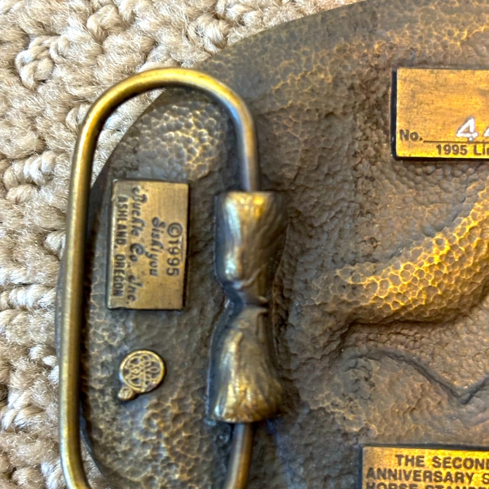 Siskiyou Ltd Ed Sculpted Western Belt Buckle Wild Horse Stampede ๐บ ๐ด - Picture 4 of 7